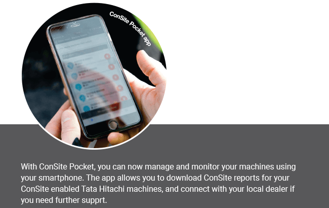 Consite Pocket App | Tata Hitachi