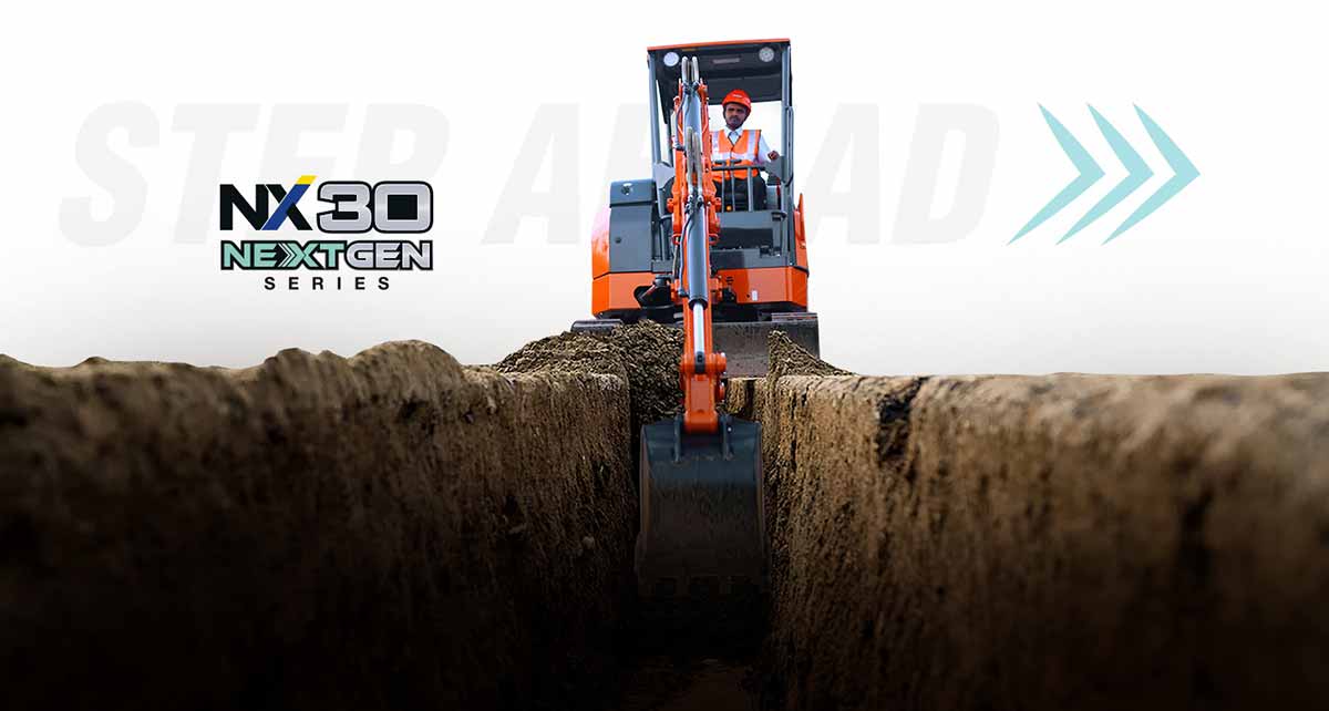 NX 30 NEXT GEN SERIES Mini Excavator - Step Ahead