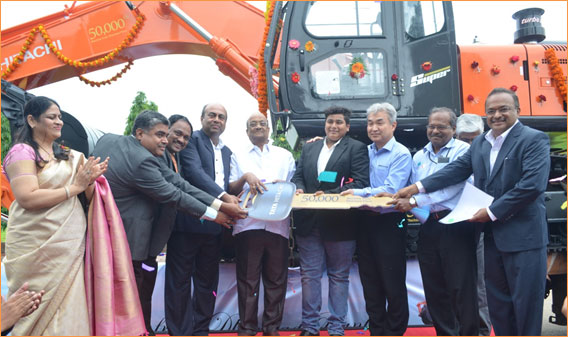 Tata Hitachi's 50000th Machine in Dharwad