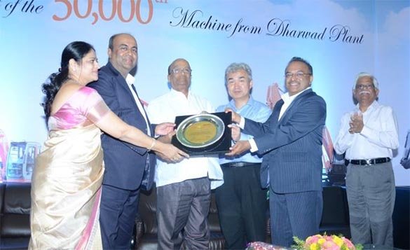 Tata Hitachi's 50,000th Machine at Dharwad Plant