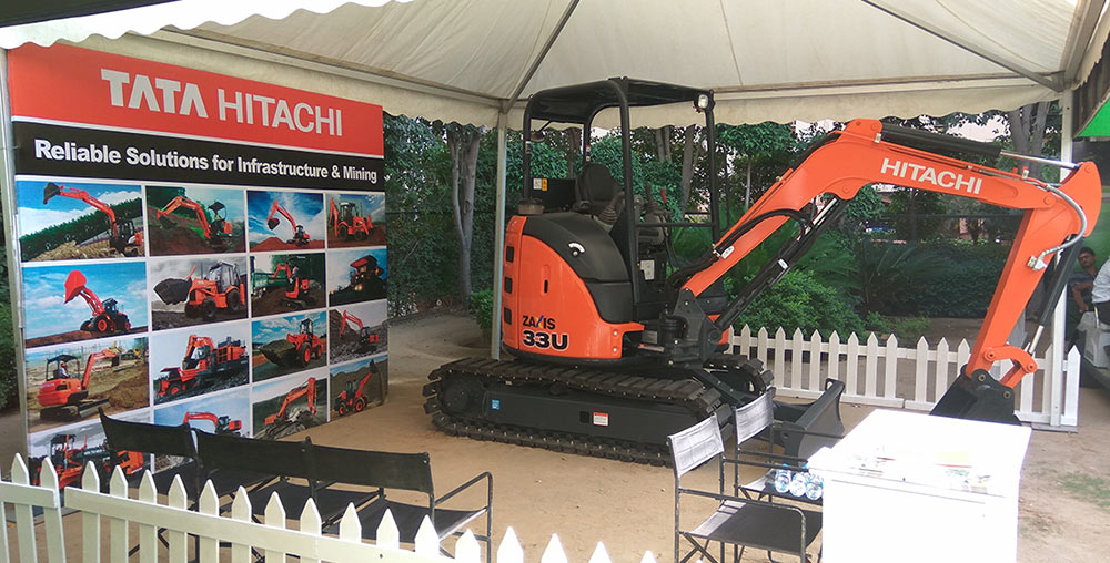 Excavator ZAXIS 33U in India Golf Expo