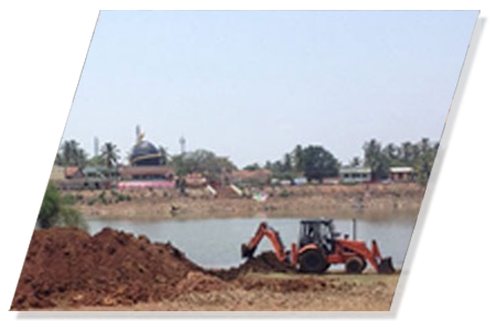 De-Silting Work at Kelgeri Lake