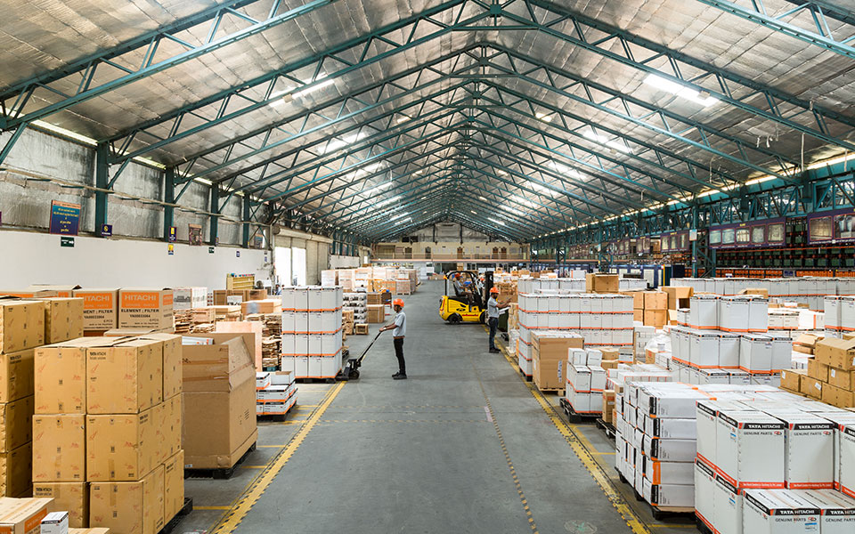Spare Parts Warehouse Tata Hitachi