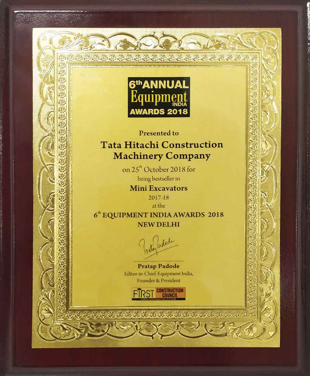 Bestseller in Mini Excavators Award Winner