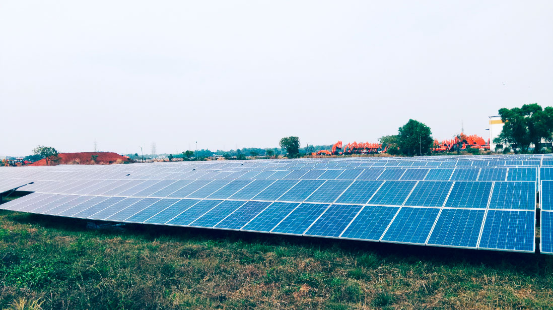 Tata Hitachi's Solar Panels in Kharagpur