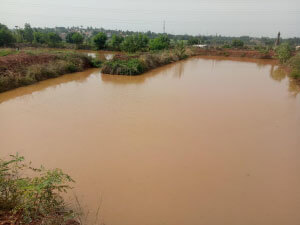 30 lakh litre pond at Dharwad