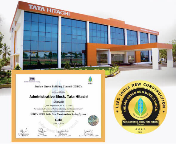 Gold Rating for Tata Hitachi's Administrative Block