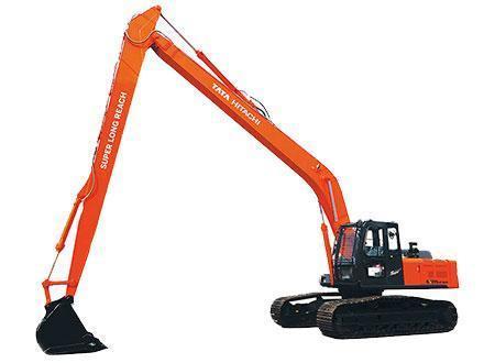 Construction Excavator With Super Long Reach Front Attachment - EX 215LC-SLR - Tata Hitachi
