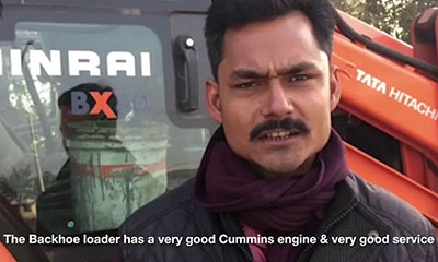 Backhoe Loader Shinrai Prime Testimonial - Tata Hitachi