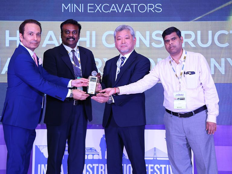 Best Crawler And Mini Excavator Awards Received By Tata Hitachi as Best
