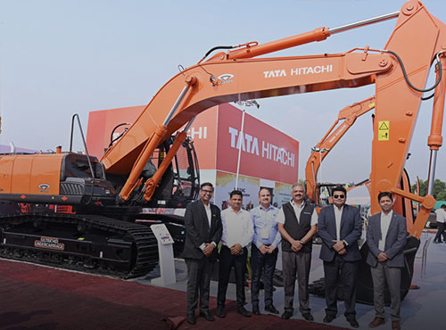 Displays Hydraulic Excavators at the India Stonemart 2022