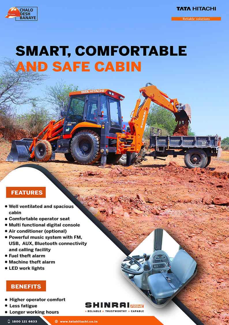 Shinrai Prime Backhoe Loader - Cabin Features and Benefits