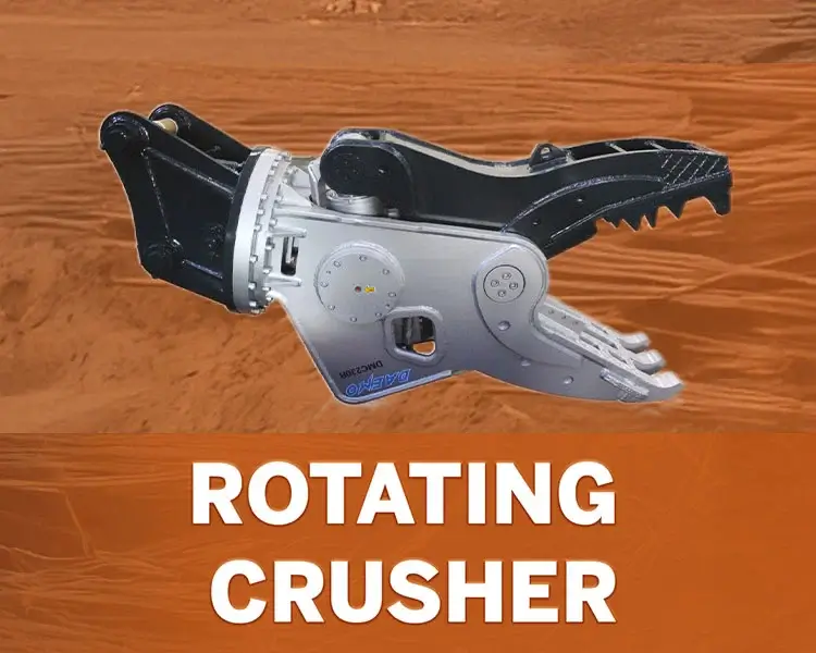 Excavator Crusher Attachment